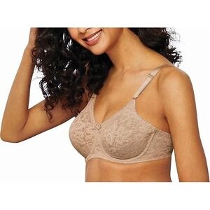 34C‎ Bali Lace N Smooth Stretch Underwire Bra Nude